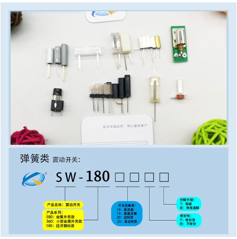 震動開關SW-18010P型號命名規則